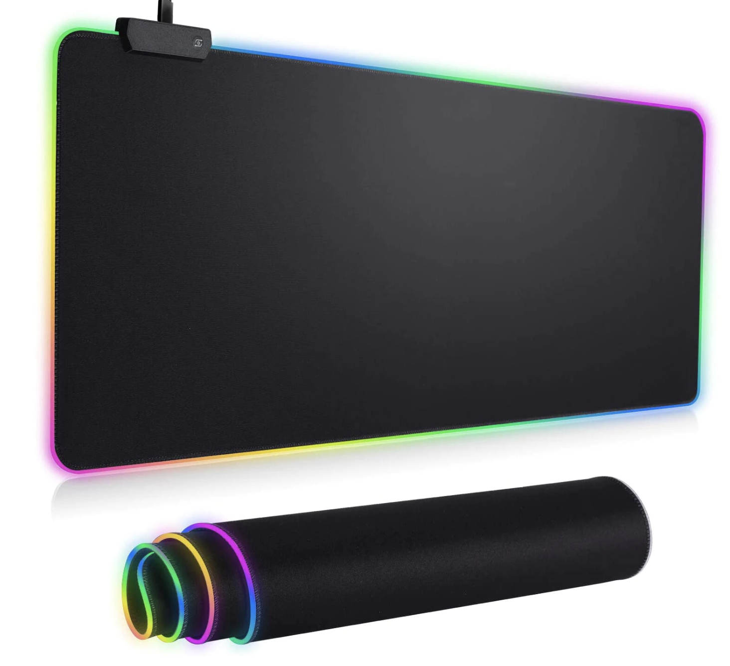 Mouse pad gaming cu iluminare LED RGB 30 x 80 cm